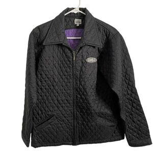 Y2K 2000 Rusty Australia Juniors Nylon Quilted Trucker Jacket M Boxy Fit Skater